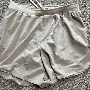 lululemon athletica Light Gray Athletic Shorts